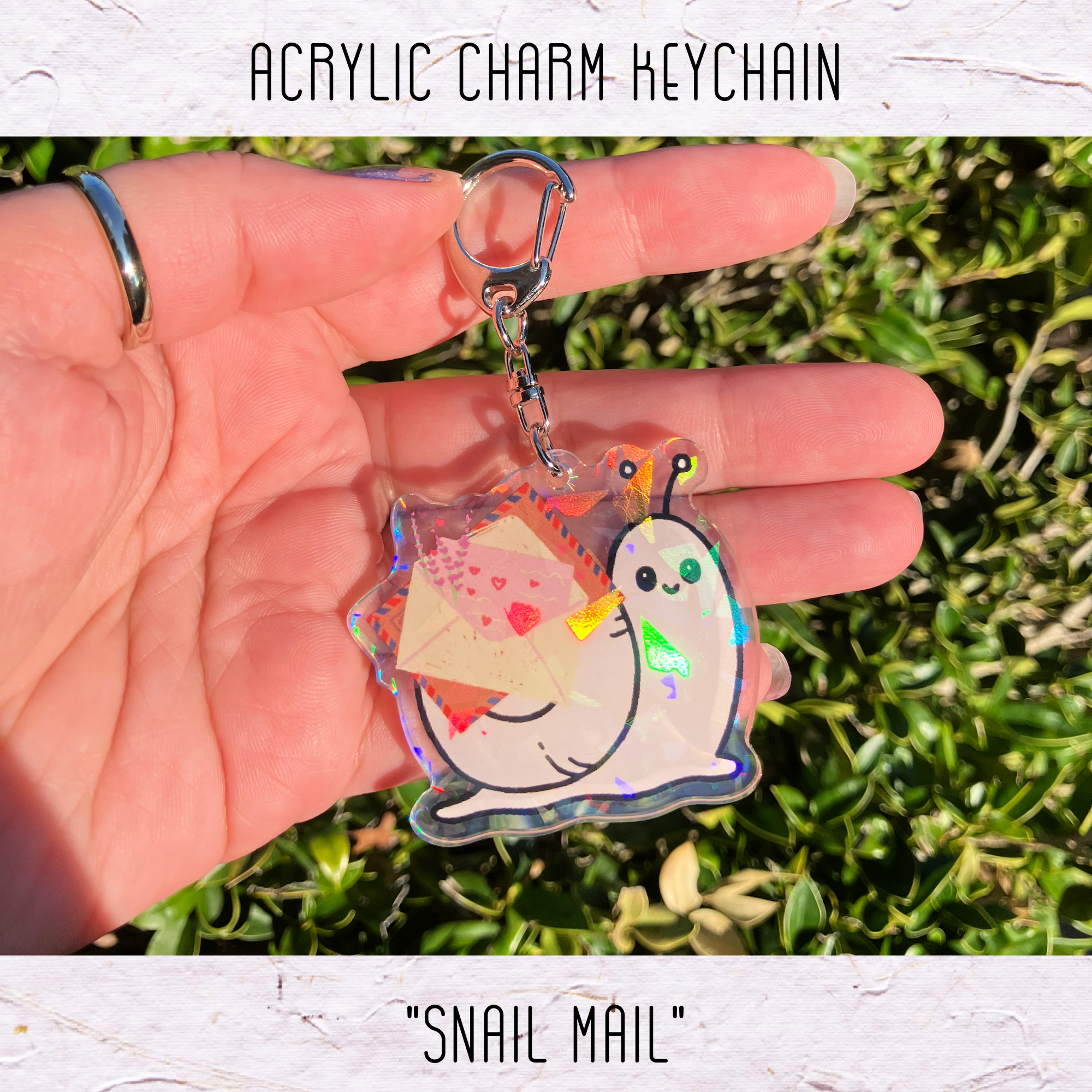 Acrylic Keychain: Snail Mail