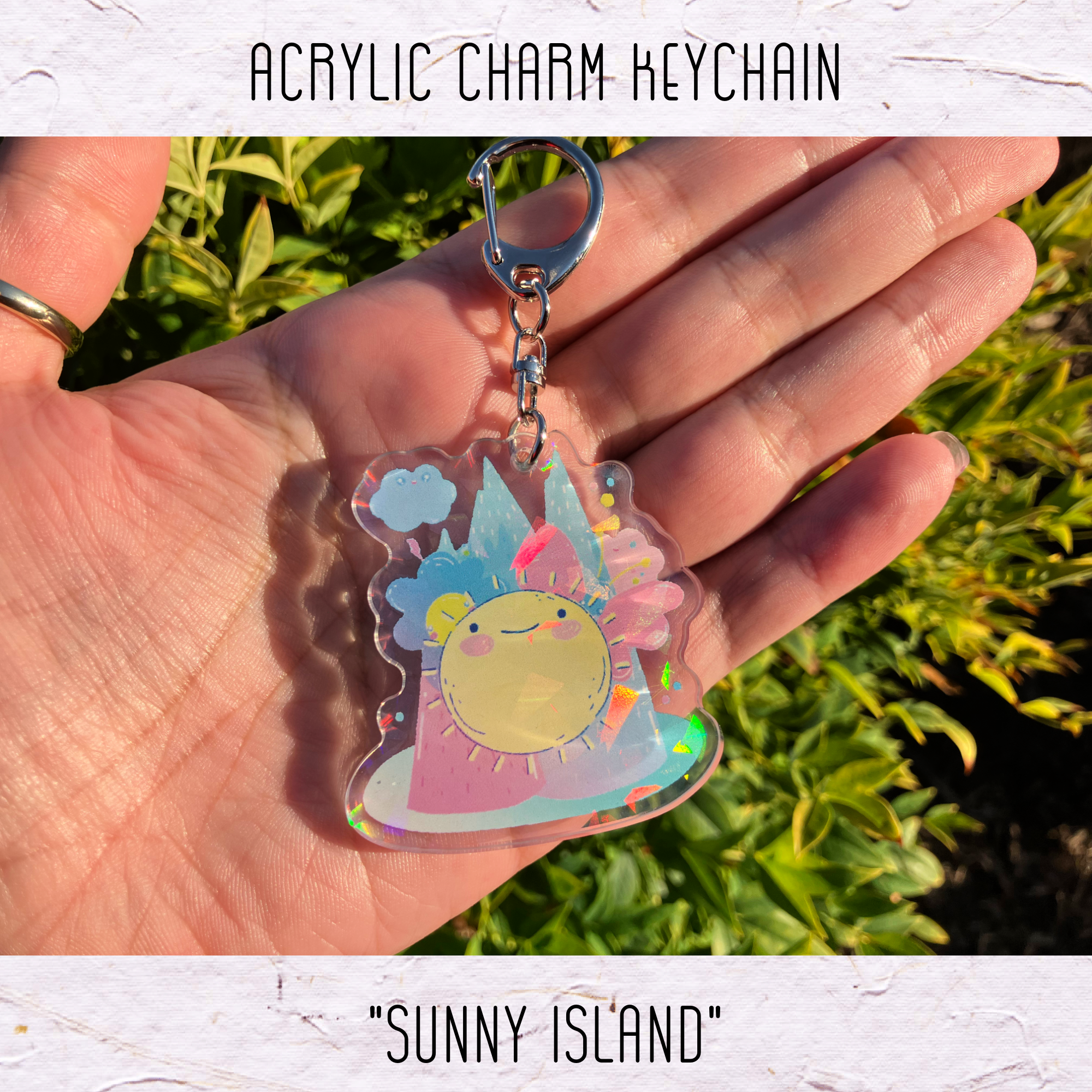 Acrylic Keychain: Sunny Island