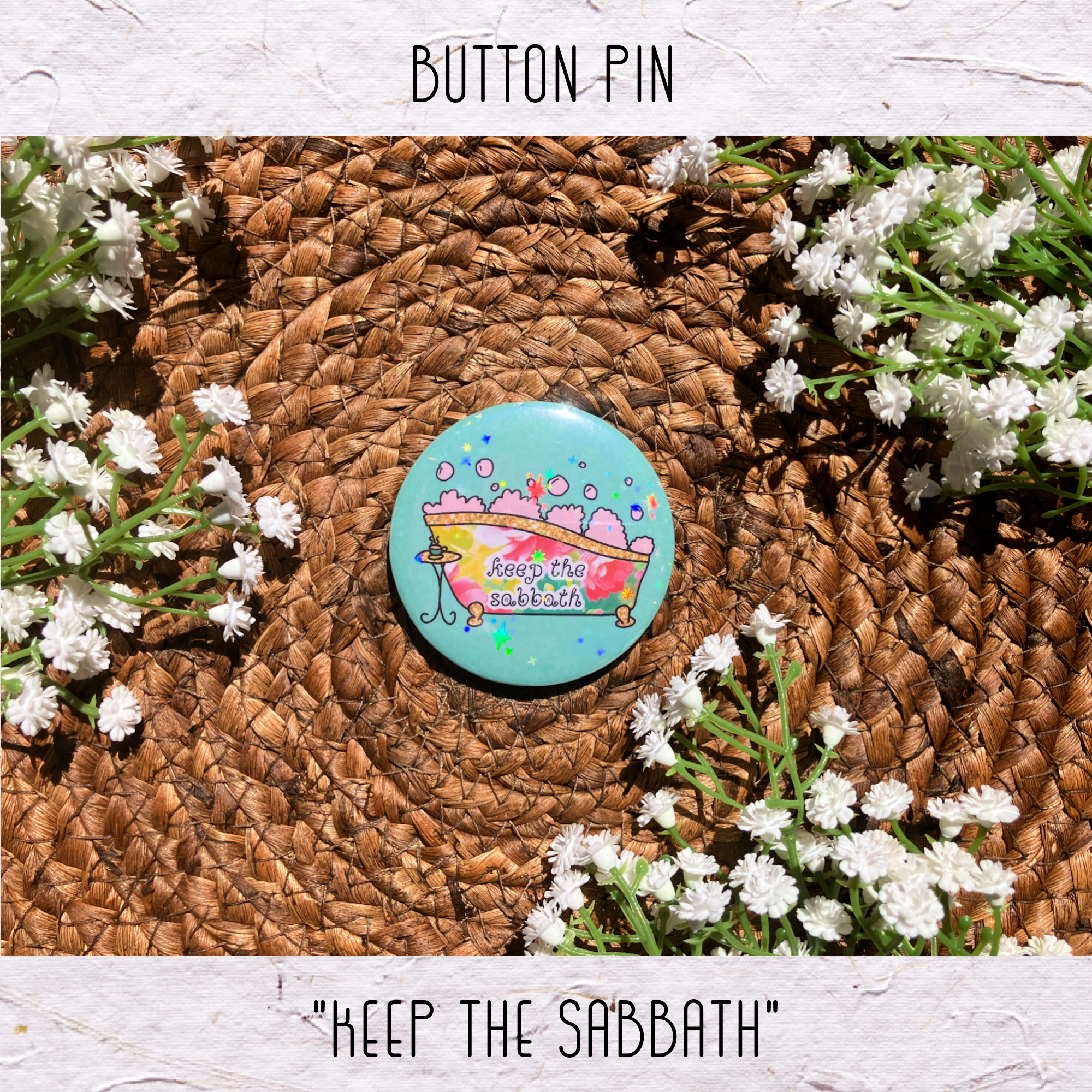 Button Pin: Keep the Sabbath