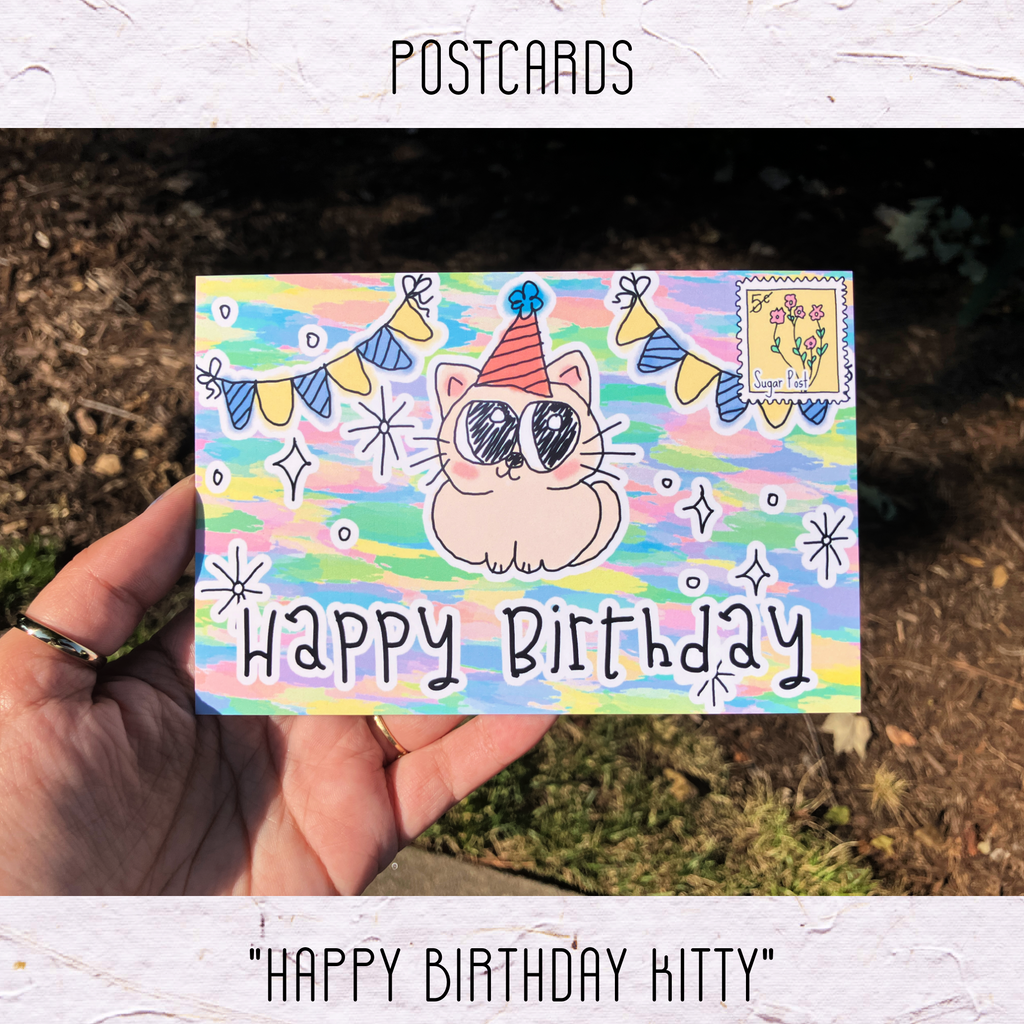 Postcard: Happy Birthday Kitty