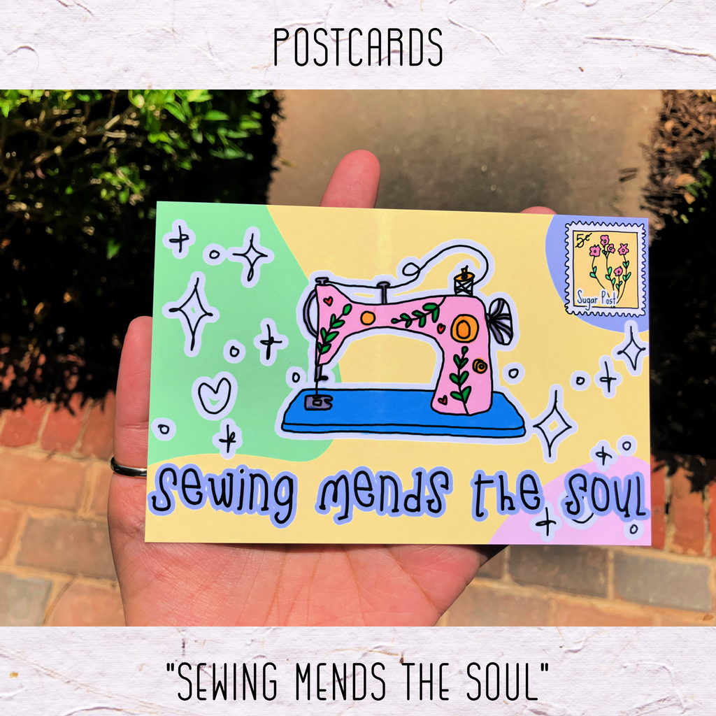 Postcard: Sewing Mends the Soul
