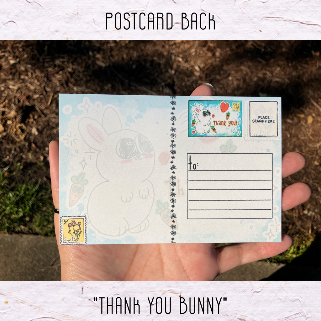 Postcard: Thank You Bunny